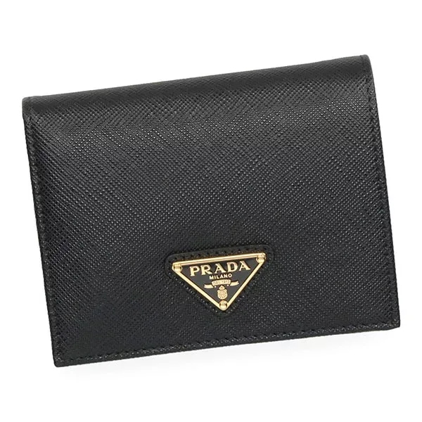 プラダ 財布 レディース PRADA サフィアーノトライアングル財布 1MV204 QHH F0002 NERO ブラック