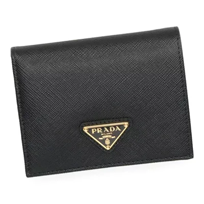 プラダ 財布 レディース PRADA サフィアーノトライアングル財布 1MV204 QHH F0002 NERO ブラック