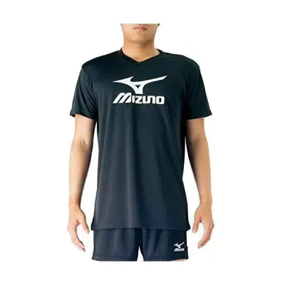 ミズノ(MIZUNO) バレーボールウエア プラクティスシャツ 140サイズ ユニセックス Jr. V2MA7087 90 ブラック×ホワイト