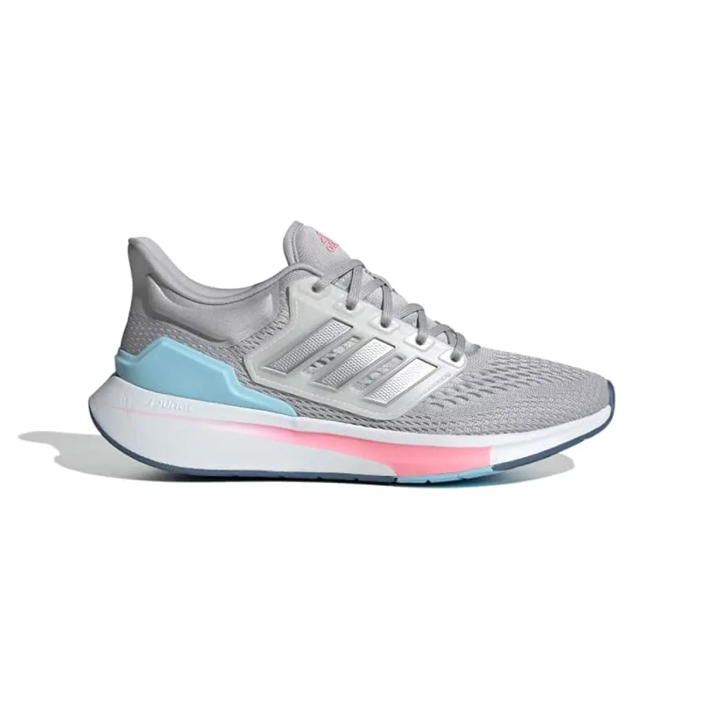 アディダス(adidas) スニーカー レディース EQ21 グレー/ブライトピンク GW6720