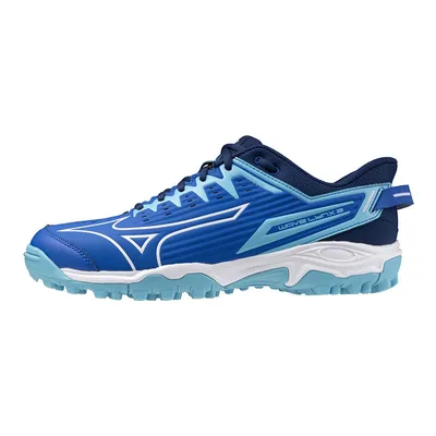 ミズノ(MIZUNO)フィールドホッケーシューズ ウエーブリンクス2 ブルー×ホワイト×ネイビー 3E X1GA232001
