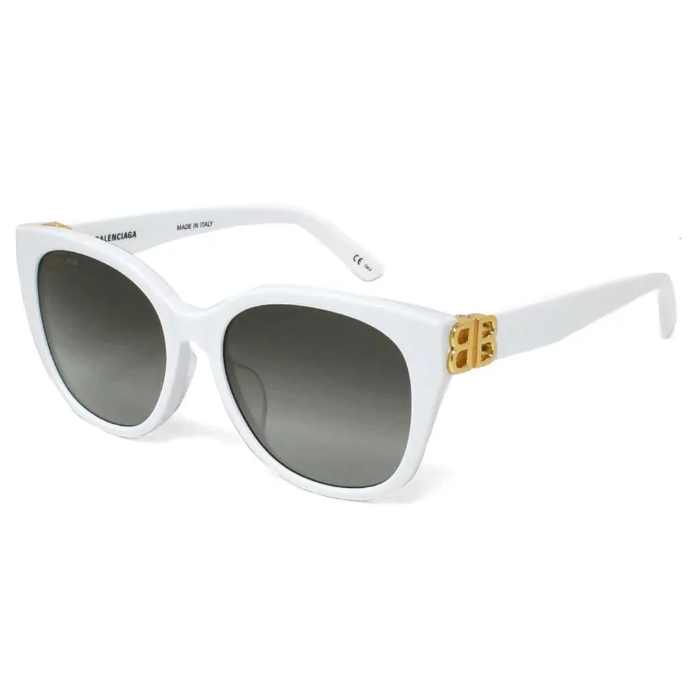 バレンシアガ サングラス メンズ レディース アジアンフィット ホワイト グレーグラデーション BB0103SA-006 BALENCIAGA