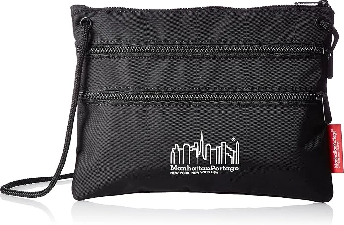 マンハッタンポーテージ サコッシュ メンズ レディース Triple Zipper Pouch ブラック TRIPLEZIPPOUCH Manhattan Portage