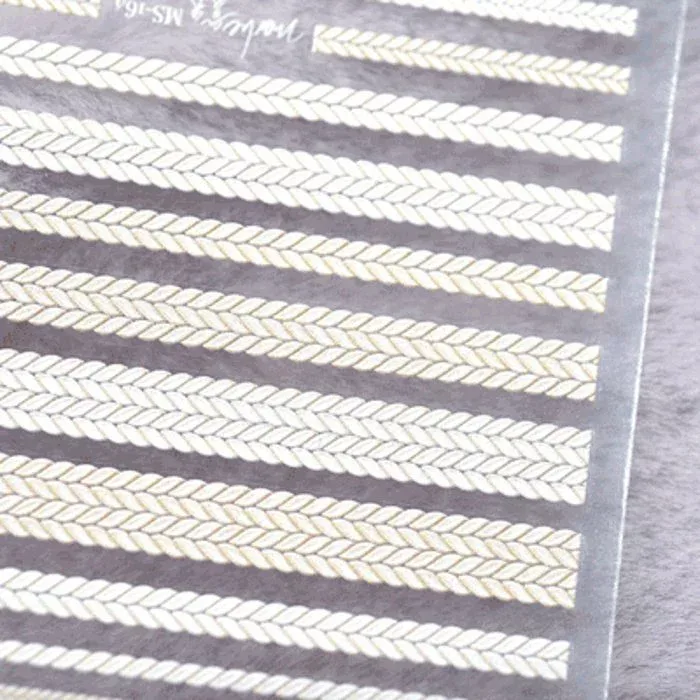 ニットノット エンボスシール (3 color) ネイルシール ネイルアート セルフネイル 韓国ネイル