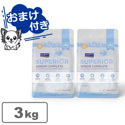 【クーポン配布中】【選べるウェットフード(フレーク)プレゼント中♪】フィッシュ4ドッグ スーペリア ウェイトコントロール 3kg(1.5kg×2個) 【FISH4DOGS】