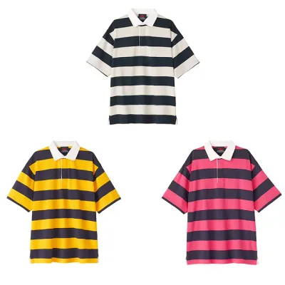 CANTERBURY カンタベリー ショートスリーブ2.5インチストライプラグビージャージ S/S 2.5INCH STRIPE RUGBY JERSEY メンズ 半袖 トップス RA34136