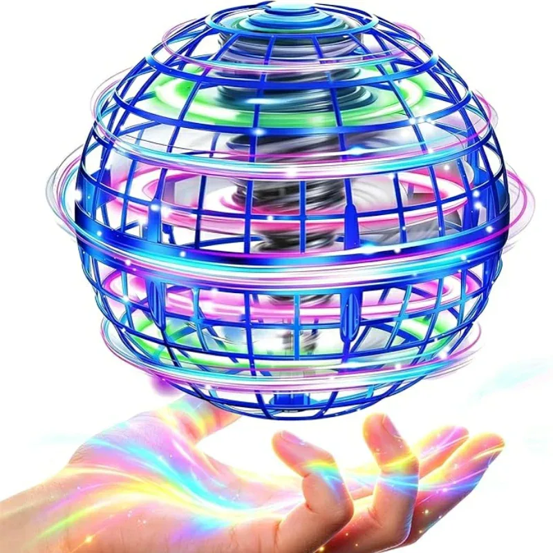 フライングボール 光るおもちゃ LED 飛行ボール ブーメランボール 空飛ぶボール ハンドスピナー 子供 外遊び 室内遊び USB充電式 回転 玩具 ストレス解消 男の子 女の子 子供の日 誕生日 プレゼント ギフト