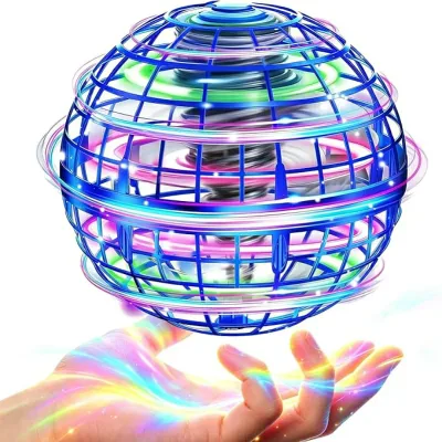 フライングボール 光るおもちゃ LED 飛行ボール ブーメランボール 空飛ぶボール ハンドスピナー 子供 外遊び 室内遊び USB充電式 回転 玩具 ストレス解消 男の子 女の子 子供の日 誕生日 プレゼント ギフト