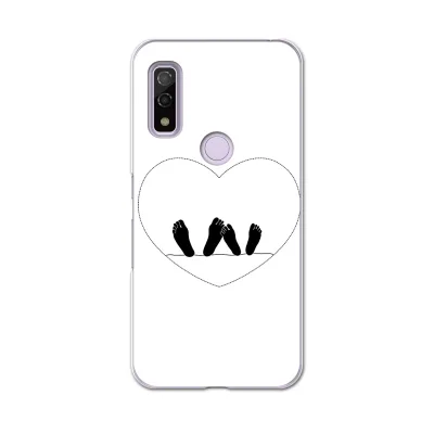 Arrows We F-51B FCG01用 ハードケース f51b igcase スマホカバー カバー ケース pc ハード 014678 ハート シルエット