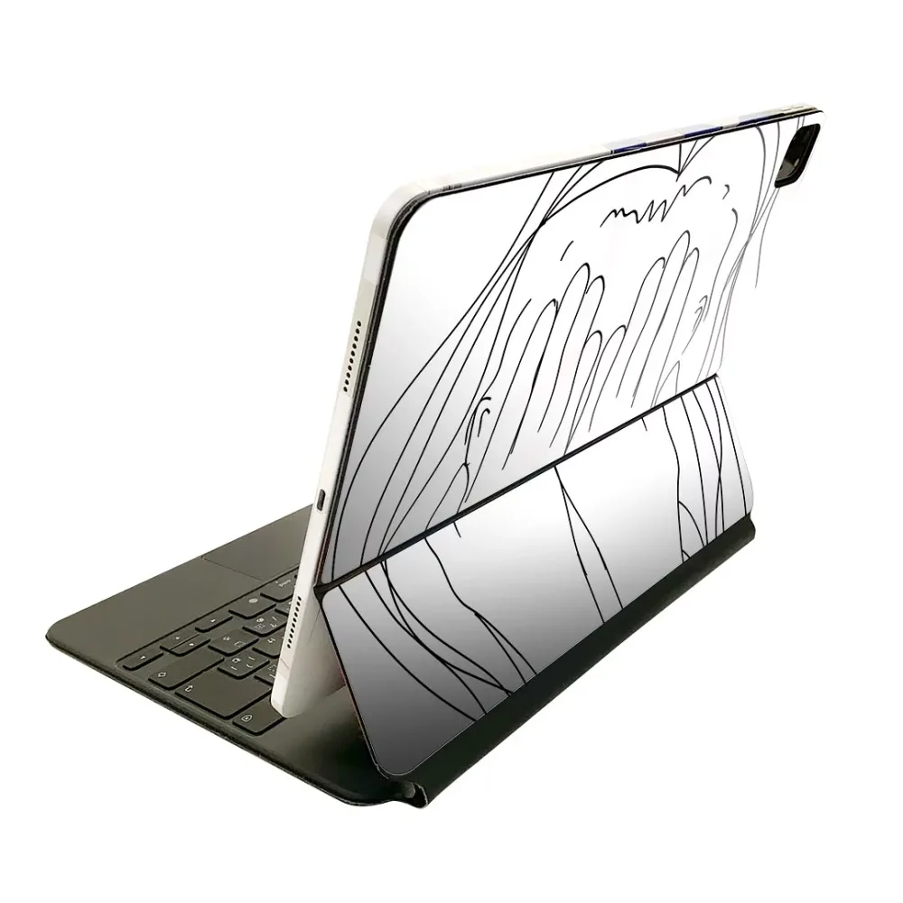 Magic Keyboard 12.9インチ iPad Pro(第4世代、第5世代、第6世代)対応 apple アップル アイパッド 全面スキンシール フル 前面 背面 保護シール 人気 023394 人物 イラスト