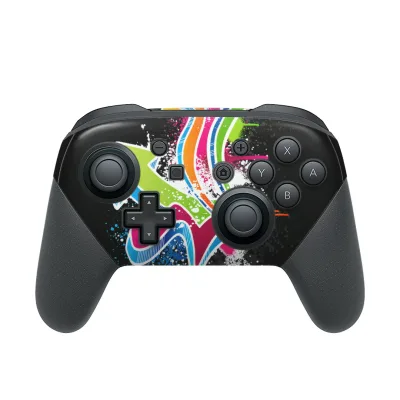 Nintendo Switch 用 PROコントローラ 専用 ニンテンドー スイッチ プロコン 専用 デザインスキンシール 全面セット カバー ケース 保護 フィルム ステッカー デコ アクセサリー 001038 ペイント 矢印
