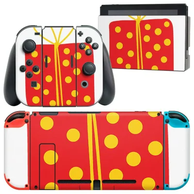 igsticker Nintendo Switch 用 デザインスキンシール 任天堂 ニンテンドー スイッチ 専用 本体ドック Joy-Con Joycon ジョイコン 専用 ゲーム機 カバー アクセサリー フィルム ステッカー 019034 イラスト アイコン クリスマス