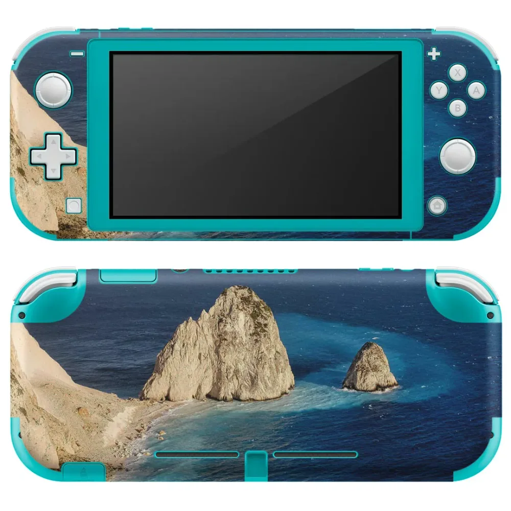 igsticker Nintendo Switch Lite 専用 デザインスキンシール 全面 ニンテンドー スイッチ ライト 専用 ゲーム機 カバー アクセサリー フィルム ステッカー エアフリー 023995 海 写真 景色