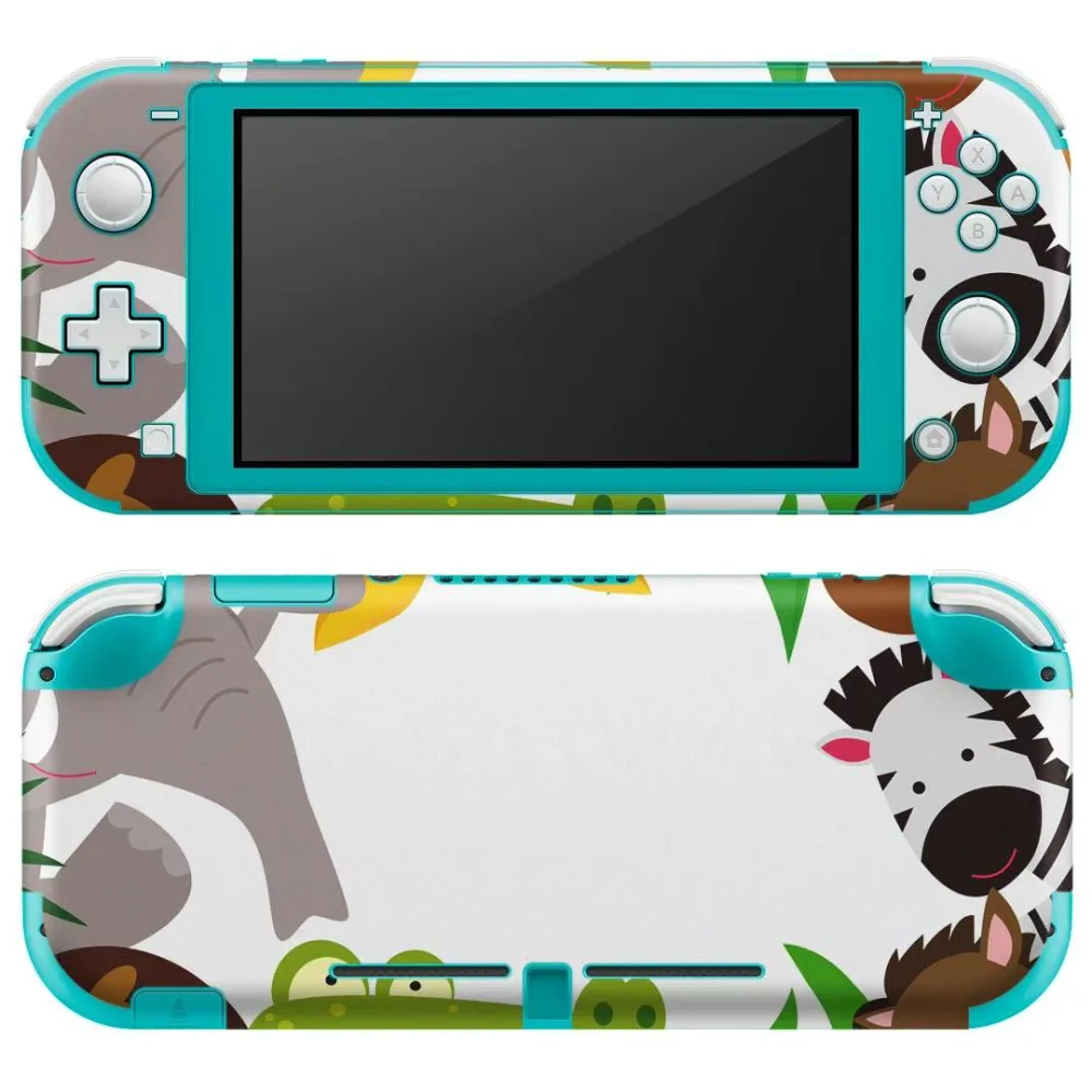 igsticker Nintendo Switch Lite 専用 デザインスキンシール 全面 ニンテンドー スイッチ ライト 専用 ゲーム機 カバー アクセサリー フィルム ステッカー エアフリー 009781 動物 サファリ キャラクター