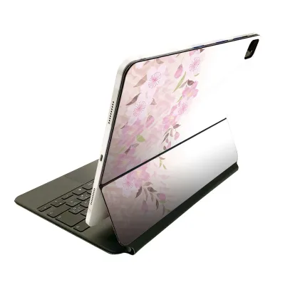 Magic Keyboard 用 スキンシール 11インチ iPad Pro用 第1-4世代 iPad Air 第4-5世代 対応 全面スキンシール フル 前面 背面 保護シール 人気 006499 花