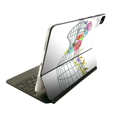Magic Keyboard 用 スキンシール 11インチ iPad Pro用 第1-4世代 iPad Air 第4-5世代 対応 全面スキンシール フル 前面 背面 保護シール 人気 010039 おしゃれ 蝶