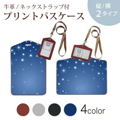パスケース 定期入れ IC IDカード入れ グレー ブラック ブラウン ネックストラップ付 社員証入れ 通学 通勤 passcase 002212 星 青