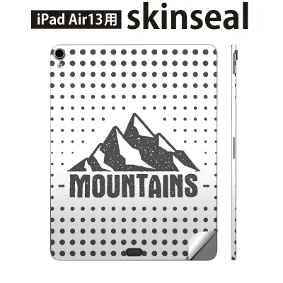iPad Air13 用 スキンシール アイパッド エア 13インチ 対応 全面スキンシール フル 背面 側面 保護シール 人気 山 自然 英語 011084