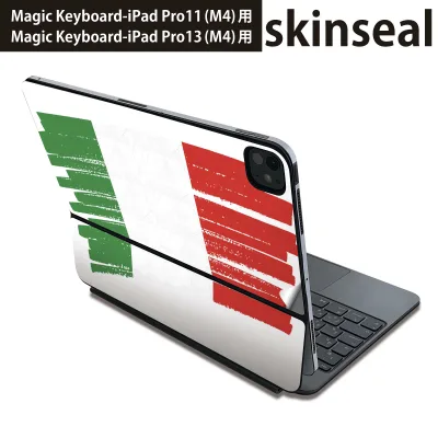 マジックキーボード 用 スキンシール 11インチ 13インチ iPad Pro11(M4) iPad Pro13(M4)用 2024年発売 第5世代 Magic Keyboard 対応 前面 背面 保護シール 人気 italy イタリア 018476