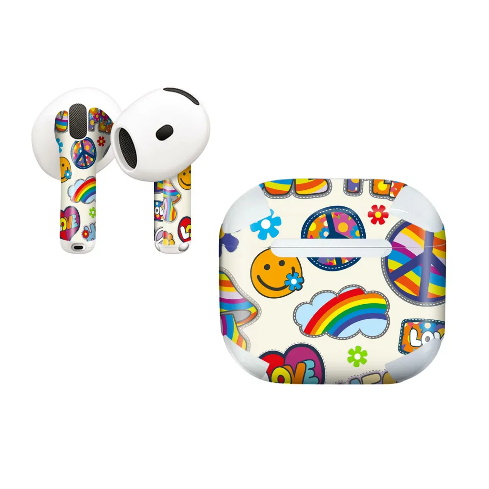 AirPods4 用 オシャレに着飾るデザインステッカー