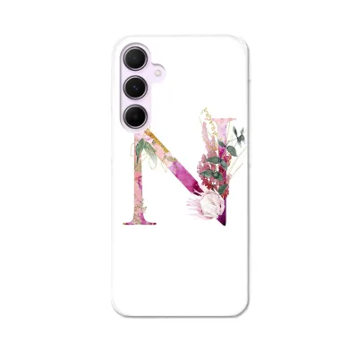 Galaxy A55 5G 用 ハードケース SC-53E / SCG27 共通対応 ケース カバー ハードケース 019702 文字 n アルファベット