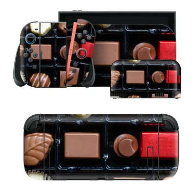 igsticker Nintendo Switch 2 用 スキンシール 本体・ドック・Joy-Con 2 対応 4面セット きせかえ 保護 チョコ バレンタイン 000054