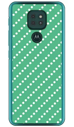 ドットストライプ グリーン×ホワイト (クリア) moto g9 PLAY XT2083 MVNOスマホ(SIMフリー端末) SECOND SKIN moto g9 play ケース moto g9 play カバー モトg9play ケース モトg9play カバー モトジー9プレイ ケース モトジー9プレイ カバー 送料無料