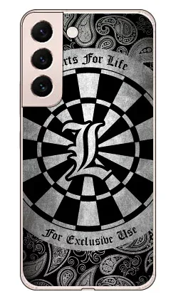 Cf LTD ダーツ イニシャル グレー L (クリア) Galaxy S22 SCG13 SC-51C au・docomo Coverfull カバフル 平面 受注生産 スマホケース ハードケースau scg13 sc-51c ケース scg13 sc-51c カバー galaxy s22 ケース galaxy s22 カバー ギャラクシーS22 ケース 送料無料