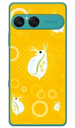 ミジンコ イエロー (クリア) design by figeo Xperia 10 VII SOG16 SO-52F A502SO XQ-FE44 Coverfull 本体 保護 ハードケース スマホカバー 送料無料