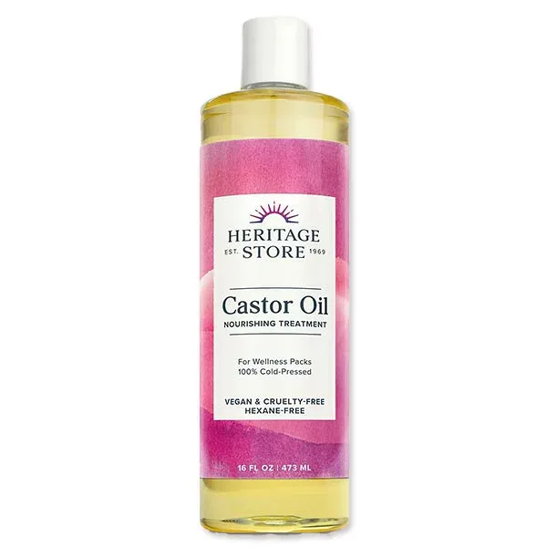 HERITAGE STORE キャスターオイル ヘキサンフリー 473ml(16floz) ヘリテージストア Castor Oil Hexane-Free 16floz 480ml