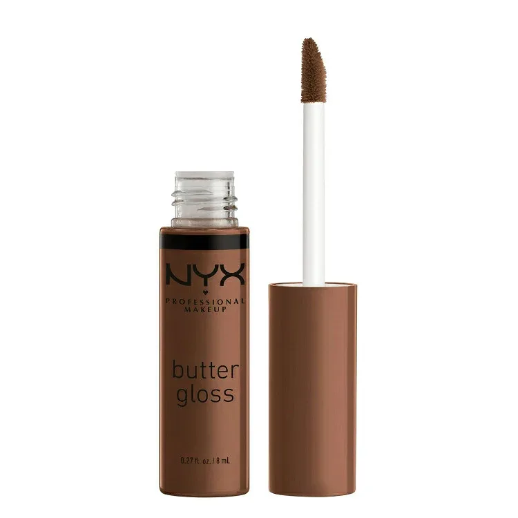NYXプロフェッショナルメイクアップ バターグロス ノンスティックリップグロス ファッジ ミー NYX Professional Makeup Butter Gloss, Non-Sticky Lip Gloss, Fudge Me 【お取り寄せ商品】