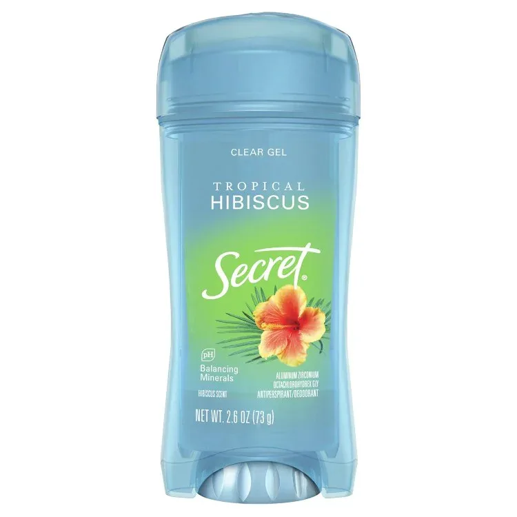 シークレット クリアジェル トロピカルハイビスカス 女性用デオドラント 2.6オンス Secret Clear Gel Tropical Hibiscus Antiperspirant Deodorant for Women 2.6oz 【お取り寄せ商品】