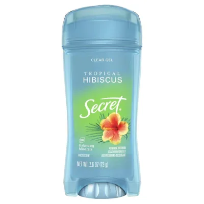 シークレット クリアジェル トロピカルハイビスカス 女性用デオドラント 2.6オンス Secret Clear Gel Tropical Hibiscus Antiperspirant Deodorant for Women 2.6oz 【お取り寄せ商品】
