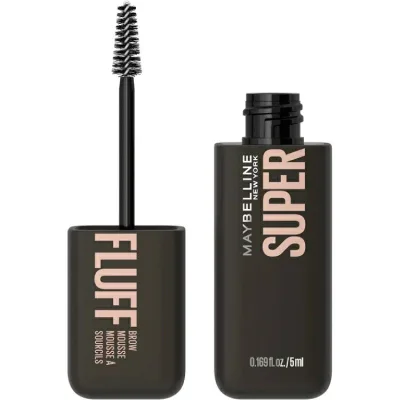 メイベリン スーパーフラッフ ボリュームアップ アイブロウジェルムース ブラック 約5mL Maybelline Superfluff Volumizing Eyebrow Gel Mousse, Black, 0.17 fl oz 【お取り寄せ商品】