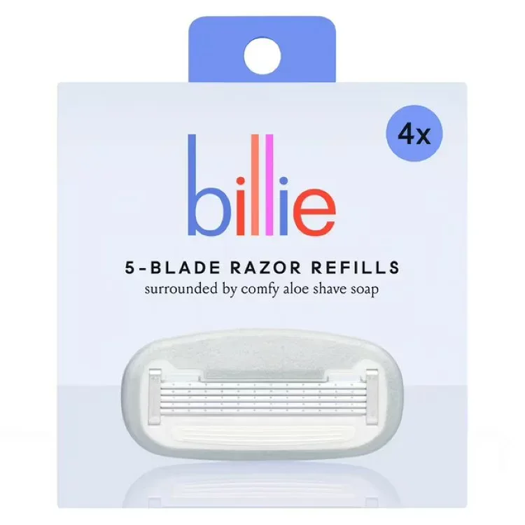 ビリー レディース 5枚刃 カミソリ替刃 4個入り Billie Women’s Razor 5-Blade Razor Cartridge Refills, 4 Ct 【お取り寄せ商品】