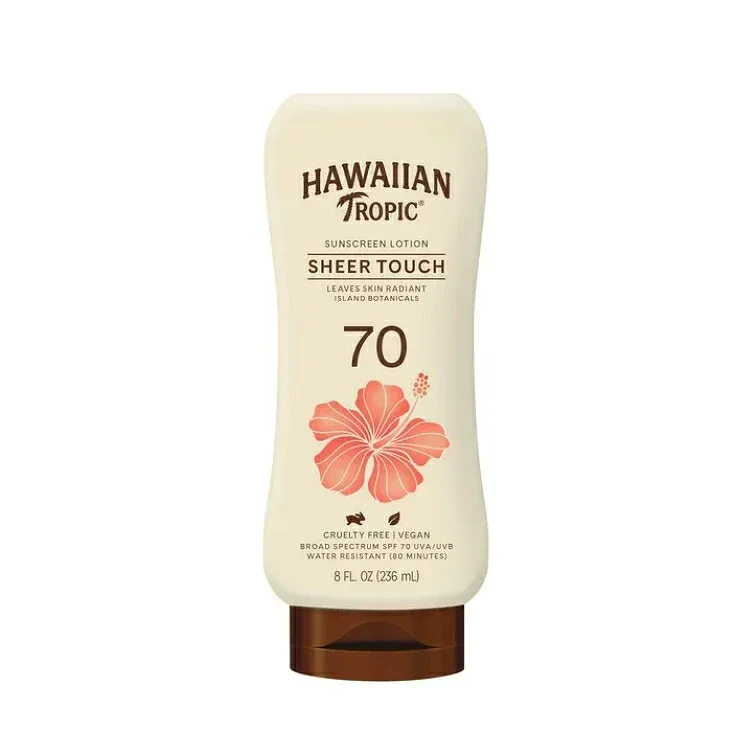 ハワイアントロピック シアータッチ 日焼け止めローション SPF70 237mL Hawaiian Tropic Sheer Touch Sunscreen Lotion, SPF 70, 8 fl oz 【お取り寄せ商品】