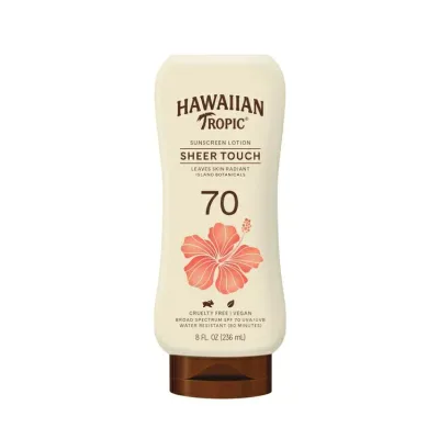 ハワイアントロピック シアータッチ 日焼け止めローション SPF70 237mL Hawaiian Tropic Sheer Touch Sunscreen Lotion, SPF 70, 8 fl oz 【お取り寄せ商品】