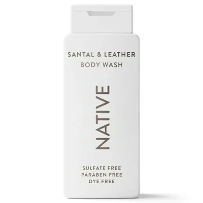ネイティブ ボディウォッシュ サンタル&レザー 約532ml Native Body Wash, Santal & Leather, Sulfate Free, for Women & Men, 18 fl oz 【お取り寄せ商品】