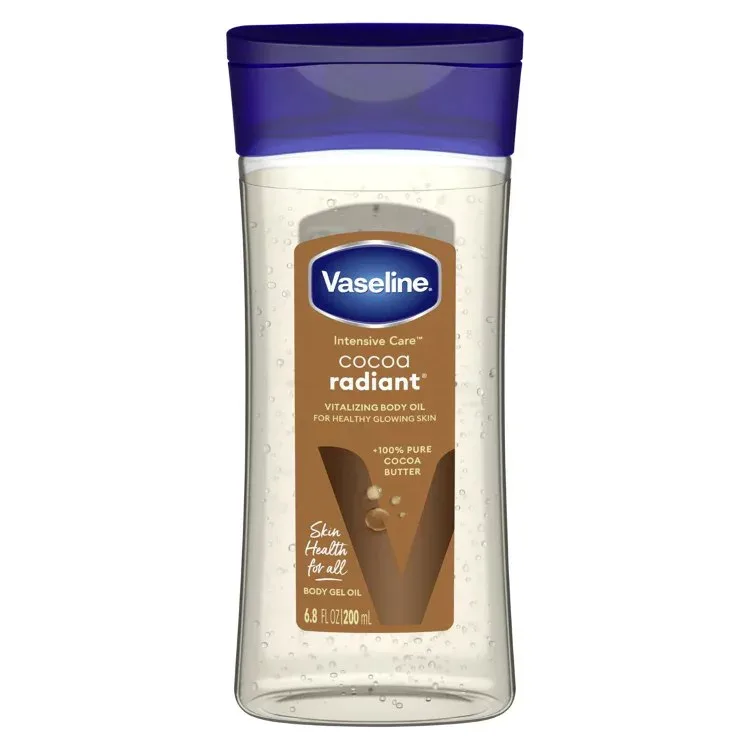 ヴァセリン インテンシブケア ココアラディアント ボディジェルオイル ツヤ肌用 200mL Vaseline Intensive Care Cocoa Radiant Body Gel Oil for Glowing Skin, 6.8 oz 【お取り寄せ商品】