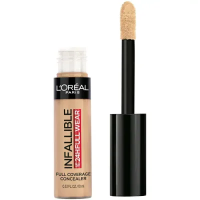 ロレアル パリ インファリブル フルウェア コンシーラー ビスケット 約9.8mL L'Oreal Paris Infallible Full Wear Concealer, Full Coverage, Biscuit, 0.33 fl oz 【お取り寄せ商品】