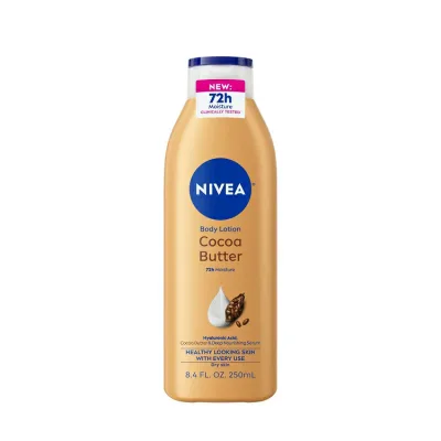 ニベア ココアバター ボディローション 乾燥肌用 ヒアルロン酸配合 250mL NIVEA Cocoa Butter Body Lotion for Dry Skin with Hyaluronic Acid 8.4 fl oz 【お取り寄せ商品】