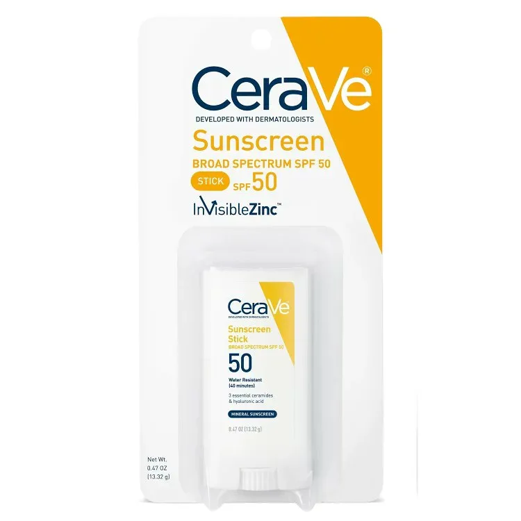セラヴィ ミネラルサンスクリーンスティック SPF 50 ボディ&フェイス用 日焼け止め 13.32g CeraVe Mineral Sunscreen Stick SPF 50 Body & Face Sunblock 0.47 oz 【お取り寄せ商品】