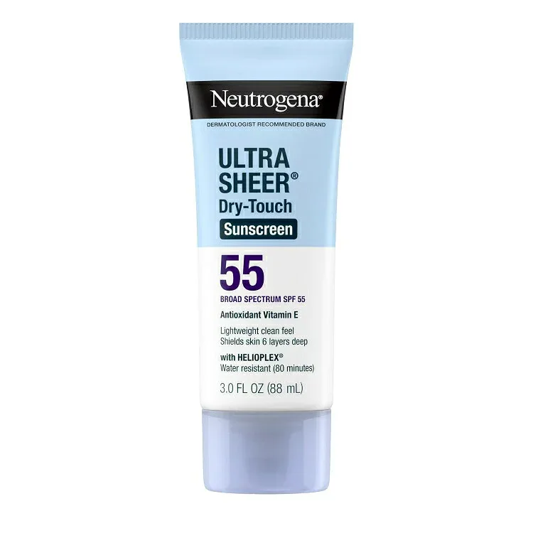 ニュートロジーナ ウルトラシアー ドライタッチ 日焼け止めローション SPF55 88mL Neutrogena Ultra Sheer Dry-Touch SPF 55 Sunscreen Lotion, 3 fl. oz 【お取り寄せ商品】