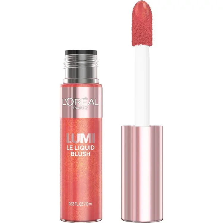 ロレアル パリ ルミ ル リキッドブラッシュ グローイーゴールドピンク 約10mL L'Oreal Paris Lumi Le Liquid Blush, Glowy Gold Pink, 0.33 fl oz 【お取り寄せ商品】