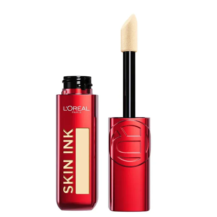 ロレアル パリ インファリブル スキンインク ロングウェア 2-in-1 ファンデーションコンシーラー 100 ウォーム 約14.8mL L'Oreal Paris Infallible Skin Ink Longwear 2-in-1 Foundation Concealer, 100 Warm, 0.5 oz 【お取り寄せ商品】