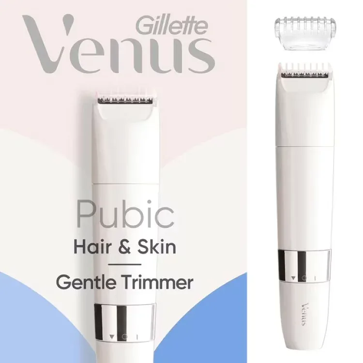 ジレットヴィーナス ヘア&スキン ジェントル電動トリマー 女性用 Gillette Venus Pubic Hair & Skin Gentle Trimmer, Women's Electric Razor 【お取り寄せ商品】