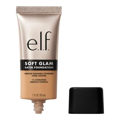 エルフ ソフトグラム サテンファンデーション 33 ミディアム ウォーム 約30mL e.l.f. Soft Glam Satin Foundation, 33 Medium Warm, 1 fl oz 【お取り寄せ商品】