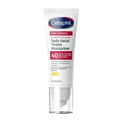 セタフィル レッドネスリリービング ティント フェイシャルモイスチャライザー SPF40 50ml Cetaphil Redness Relieving Daily Neutral Tint Facial Moisturizer SPF 40, 1.7 fl oz 【お取り寄せ商品】