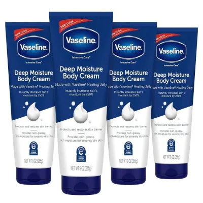 ヴァセリン インテンシブ ケア ボディクリーム ディープ モイスチャー 4 パック Vaseline Intensive Care Body Cream Deep Moisture 4 pk 【お取り寄せ商品】【合わせて買いたい】