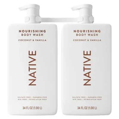 ネイティブ ボディウォッシュ ココナッツ&バニラ 約1L 2本セット Native Body Wash Coconut & Vanilla, 34 fl oz, 2-pack 【お取り寄せ商品】
